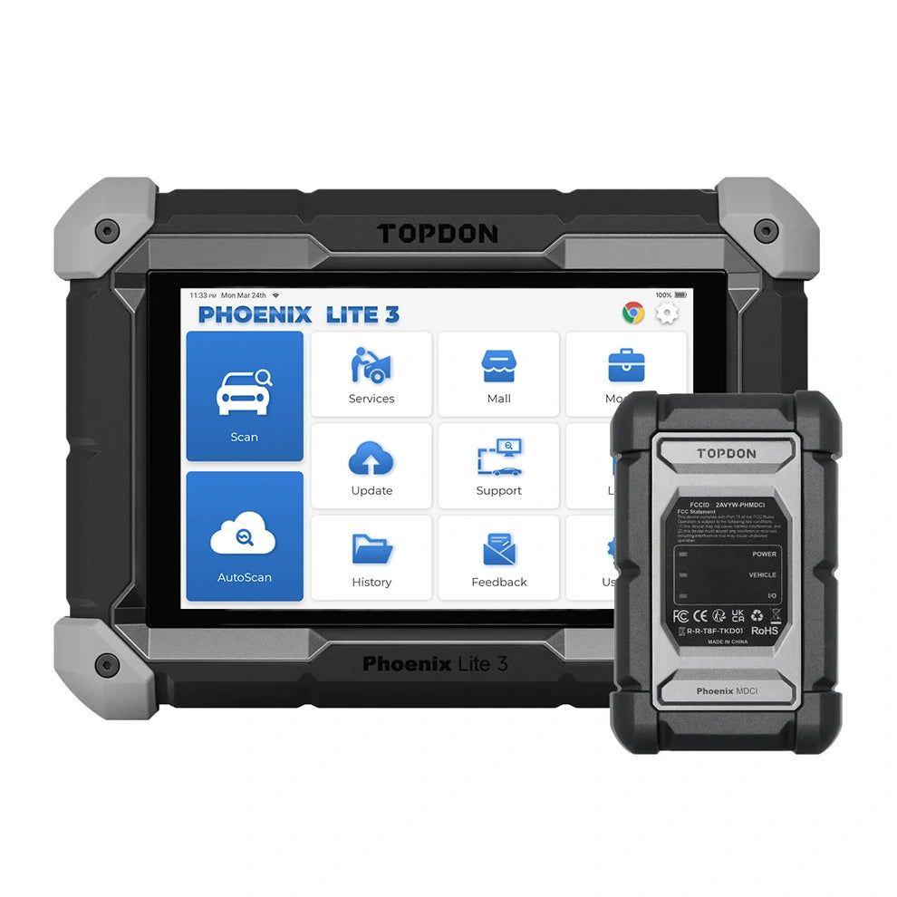 Topdon Phoenix Lite 3 – 8-инчов диагностичен таблет с Bluetooth VCI